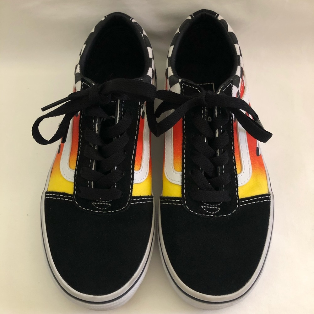 CUSTOMS FLAME CHECKERBOARD OLD SKOOL VANS